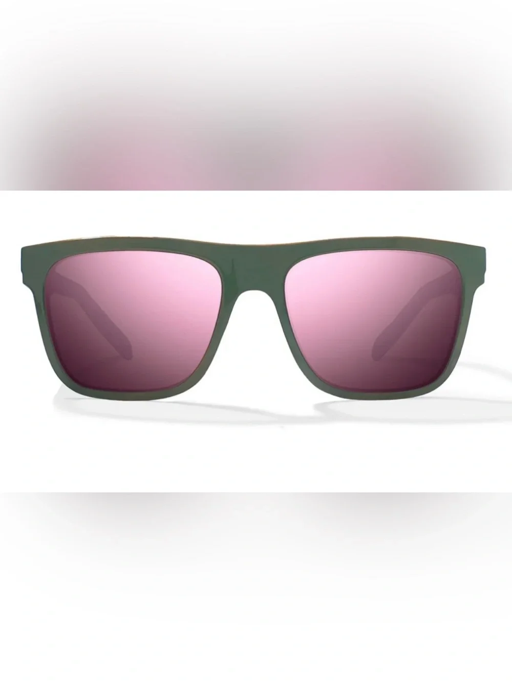 NEW Bajio Hopedale Sunglasses Gray Gloss w Violet Mirror Polarized Glass Lenses